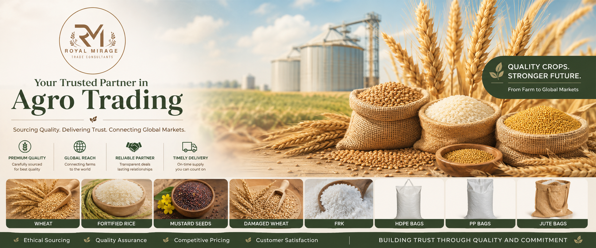 Royal Mirage Agro Trading — global reach, rooted in trust