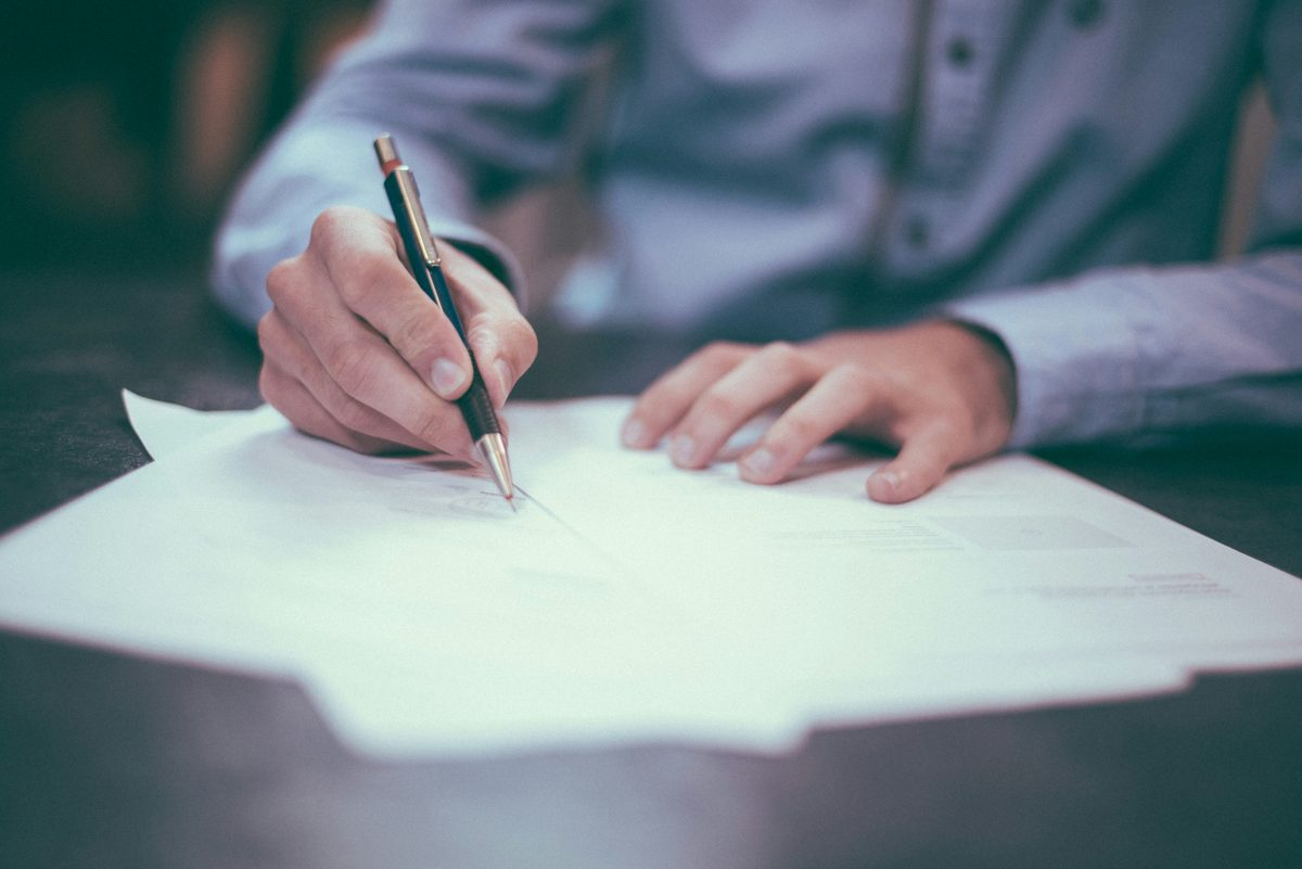 Signing government tender and customs documentation